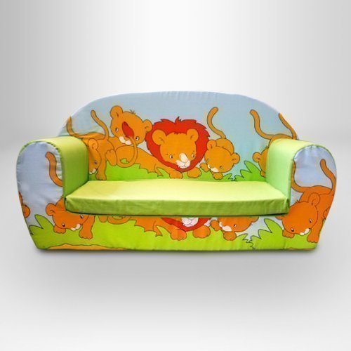Ready Steady Bed Childrens Foam Sofa, Savannah - Lion