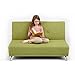 Ready Steady Bed 2-Seater Convertible Clic Clac Children's Sofa Bed, 121 x 104 x 30 cm, Lime Green