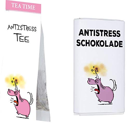 Preisvergleich Produktbild Rannenberg & Friends Tea TIME - Schokolade Antistress Tee + Antistress Schokolade