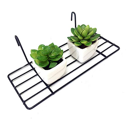ZONYEO Droites étagère Rack pour The Shopfitting Shop Grille d'organiseur de Fil de Montage Mural de Rangement Pot de Fleurs Décor écran 9 20,3 cm X 3 22,9 cm