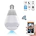 Price comparison product image Wifi IP Dome Camera,1080P Wireless HD 360 Degree Fisheye Home Security Cameras Surveillance System,Panoramic Spy Light Bulb With Night Vision Remote View baby/Pet Monitor Home Indoor