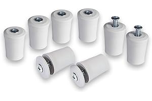 INOVATEC GMBH 8 x INOVATEC Anschlagstopper 28 mm grau für Rollladen Rolladenstopper Anschlagpuffer Fenstersicherung