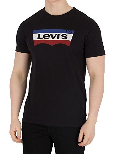 Levi's Herren Grafisches T-Shirt, Schwarz, X-Large Levi's Herren Grafisches T-Shirt, Schwarz, X-Large