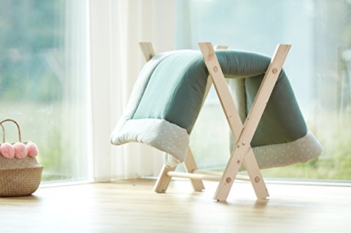 Preisvergleich Produktbild KraftKids Krabbeldecke Musselin mint