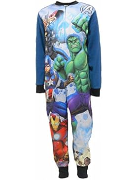 Marvel Avengers Superheroes Jungen Fleece One Piece Sleepsuit
