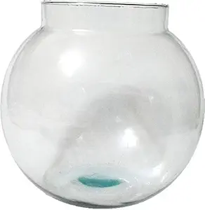 Afast Clear & Transparent Round Glass Fish Pot for Joom View of 6 Inch Table Top-Fb09