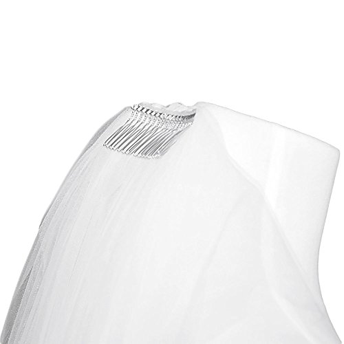 3 x 1,4 M Damen Fee Ultra-Lang Tüll Hochzeit Kathedrale Brautschleier Schleier Mantilla - 2