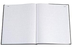 Exacompta Registre quadrillé 5/5 folioté, 210 x 297 mm 200 pages