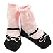 KF Baby Non-Skid Baby Girl Socks, 6 pairs, Infants to Toddlers