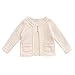 Marc janie Baby Girl Solid Color Knitting Top Beige 4T