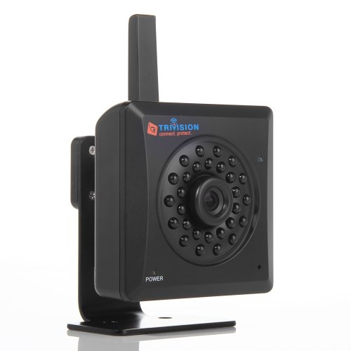 Preisvergleich Produktbild TriVision NC-239WF HD 1080p kabellose Heimsicherheit Überwachungskamera Wlan, Kabelgebunden, DVR Micro SD-Karten-Aufnahme-Internetzugang, Bewegungssensor, 40 Fuß IR Nachsicht, 3 Megapixel Linse, 6mm Fokus Länge, E-Mail Alarm, Plug und Play Apps auf iPhone, iPad, Android, PC und Mac