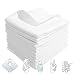3x - 100% Cotton Muslin Square Cloth 70x80 Baby Reusable Bibs / Nappy / Wipes - WHITE