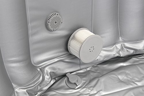 Miweba MSpa aufblasbarer Whirlpool M-021LS 6 Personen 2,04 Meter rund Indoor-Outdoor inklusive Filterkartusche und Abdeckhaube - 9