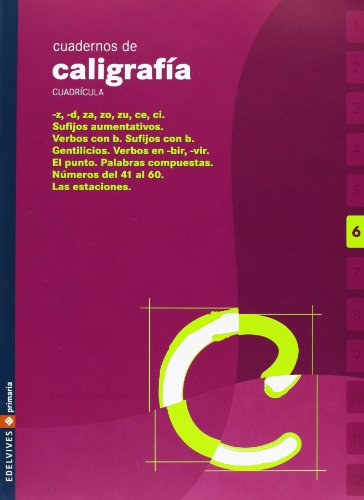 Cuaderno de caligrafia 6 cuadricula (primaria)