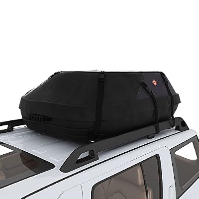 Homdox Coffre De Toit Voiture Valise De Toit Pliable Soupe Imperméables Etanche 20.7 Cubic Pied 580 Litres Noir Anti- Vol