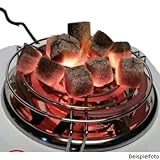 Elephant Kohleanzünder mit KOHLEGITTER | Elektrischer Anzünder für Shisha Natur-Kohle mit KOHLEGITTER - 