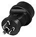 Produktbild adaptare 50012 Reise-Adapter Gerät mit Schuko-/Euro-Stecker an 3-polig Australien-Steckdose Typ I