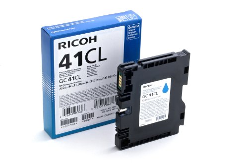Ricoh 405766 SG2100N Inkjet Cartridge, 600 Seiten / 5% Deckung, GC41CL, cyan - 2