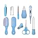 Produktbild Babypflege Set, KWOKWEI 10-teiliges Baby Gesundheitsset/Babypflegeartikels / Baby Gesundheitswesen Kit mit Thermometer Nasensauger Pipette Feeder Nagel Haarpflegeset, Fingerzahnbürste Nasenpinzette