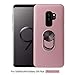 Produktbild GH-Ghawk Kompatibel mit Samsung Galaxy S9 Hülle mit Ringhalterung, Dual Layer Rugged Armor-Schutzhülle für Handys, Hard Cover Stoßfestes TPU + Ring-Kickstand für magnetische Autohalterung