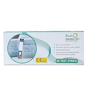 BeatO Blood Glucose Test Strip - Pack of 50 Strips (Compatible with BeatO SMART Glucometer)