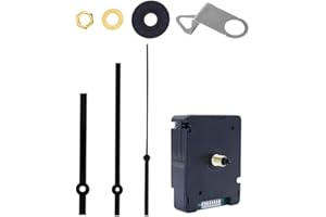 DEEWISH Movimento per orologio da parete radiocontrollato per orologio da parete silenzioso, meccanismo di movimento al quarzo, ricambio per orologio da polso, lunghezza 56 x larghezza 36 x altezza 72