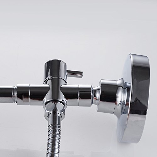 KES PV4 3-Wege-Umschaltventil für die Dusche, massives Messing, BSP-Gewinde (0,5 Zoll / 12,7 mm), Chrom poliert - 3