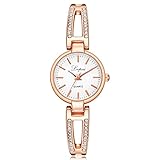 Damen Uhren, HUIHUI Sport Wasserdicht Casual Analoge Quarz Uhr aus Edelstahl - Militär Vintage Armbanduhr für Damen und Herren mit Edelstahlband (One Size, A)