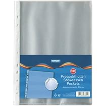 200 Stück A4 Prospekthüllen | Klarsichtfolien Mit 11 Lochung Transparent