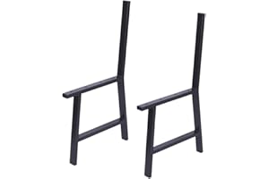 Anwicar Bankbeine, Bankgestell 2 Stück Set Mattschwarz Stahl Pulverbeschichtet, Gartenbank Beine, Parkbank Beine, Bankfüße, Perfekt für den Garten, Park, Spielplatz, Stabil, hohe Qualität