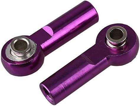 Yiguo 2pcs D10041 Aluminum Alloy M4 Link Rod End Ball Joint for RC 1:8 1:10 Model Car Upgrade Parts Purple