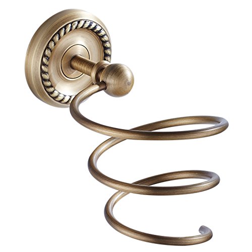 Preisvergleich Produktbild CASEWIND Retro Messing finished ´Badezimmer Zubehör Haartrocknerhalter Fönhalter Europäisch Dekorativ Günstig Haltbar zum Bohren Wanmontag