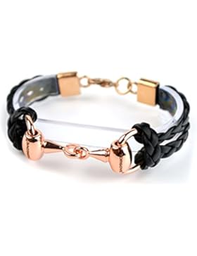 ORIGINAL TORGOVE® Lederarmband (wide) Pferde-Gebiss mit Gravur auf dem Gebiss