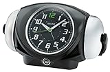 Seiko Unisex Wecker Analog Kunststoff Schwarz QHK045K