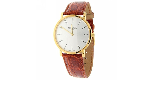 OROLOGIO ALTANUS Geneve Slim uomo ultrapiatto alligatore 39mm Ref.7924P :  Amazon.it: Orologi