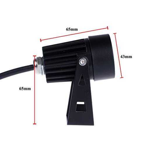 Gartenstrahler, Bloomwin Mini LED IP65 3W AC 85-265V, Außenstrahler Gartenbeleuchtung Bodenleuchte Gartenstrahler Bodenlampe Teichstrahler ohne Erdspieß Außenstrahler Garten Leuchte Outdoor Spot Strahler Lampe Spot Leuchte(warmweiß) - 2