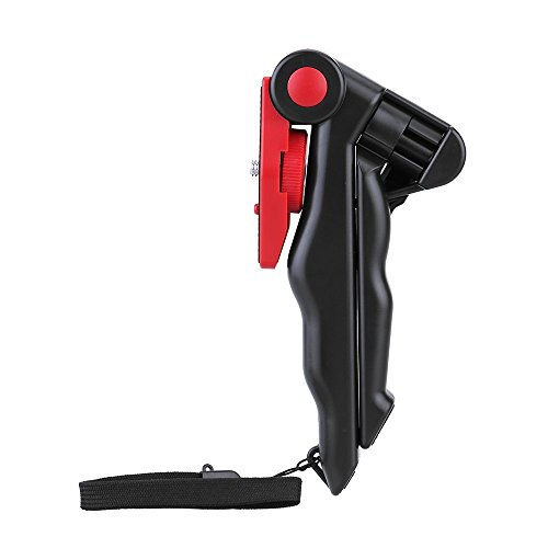 Soporte del tripode plegable - TOOGOO(R) 2 en 1 Soporte del tripode de superficie de mesa plegable portatil mini + empunadura de mano para GoPro 4/3+/3/2/1 DC DSLR SLR Camara y Smartphone (Rojo)