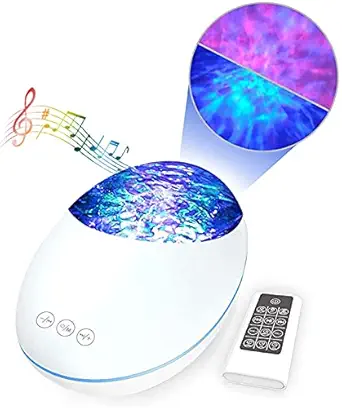 Galaxy Projector Glaceon Star Projector for Bedroom Night Light for Kids Adults Skylight Ceiling Projector with Bluetooth Speaker, Baby Lamp with White Noise, Party Light, Asthetic Room Decor, Remote