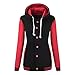 Produktbild TianWlio Jacken Parka Mäntel Herbst Winter Warme Jacken Strickjacken Damen Mäntel Winter Warmer Baseball Hoodie Hoody Sport Sweatshirt Mantel S