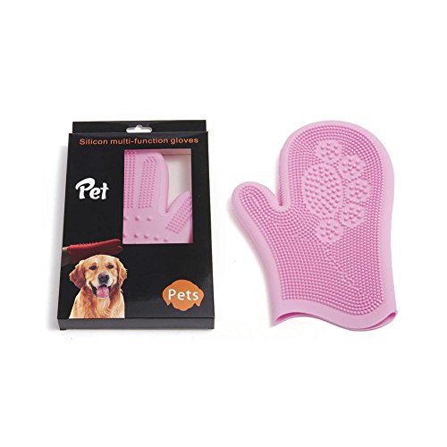 Preisvergleich Produktbild Profi Fellpflege Handschuh Bürste Haustier Massagehandschuh für Hunde Katzen Fellpflege Pet Grooming Gloves Striegel Bürsten Pflegenbürste Fellwechsel Putzhandschuhe