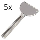 ECENCE 5x Tube squeezer Metal tube presser Squeeze out tubes Tube roller Tube wringer 1402010105