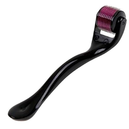 niceeshop(TM) Professionelle Haut Nano Micro Nadel Roller Narben Entfernen Zur Behandlung von Akne Pickel Falten Narbe (2mm, Roserot und Schwarz)