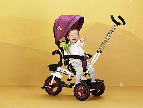 BBYRTC Carrito Bebe- Cochecitos De Bebé, Cochecito De Triciclo De 1-3 Años De Edad, Niños Niño Carro Rueda Bicicleta Familia Portátil/Ligero (Color : #2)