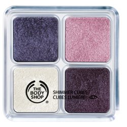 The Body Shop 23 Shimmer Cube Palette 4x3.5g: 01 Shade Orchid Purple, 02 Shade Candy Pink, 03 Shade Pearly White, 04 Shade Velvet Plum