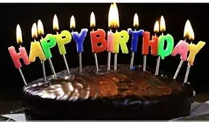 KriShiv Happy Birthday Candle Birthday Candle Happy Birthday Candle for Birthday Theme Happy Birthday Candles for Cake Candle (Pack of 1)