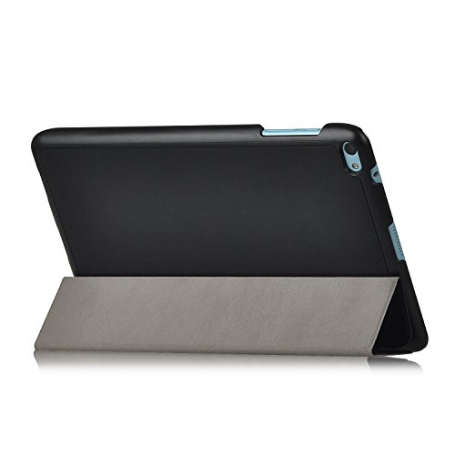 Huawei MediaPad T2 7 Pro Hülle, IVSO hochwertiges PU Leder Etui – mit Standfunktion, super 360° Anti-Wrestling, Schutzhülle für Huawei MediaPad T2 7 Pro LTE 7 Zoll Tablet PC perfekt geeignet (Für Huawei MediaPad T2 7 Pro, Schwarz) - 6