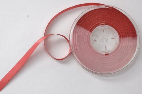 2 Metres of 10mm width Double Faced Satin Ribbon - Choose from over 20 Colours (Coral Pink)