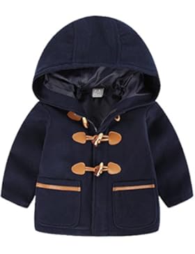 TXYSEFS Baby Jungen Mantel Duffle Coat Herbst Winter Kapuze Jacke Outerwear Oberbekleidung für Körpergröße 85-...