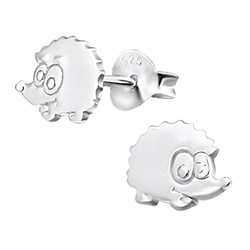 Laimons Mädchen Kids Kinder-Ohrstecker Ohrringe Kinderschmuck Igel Tier glanz aus Sterling Silber 925