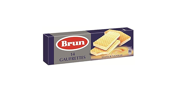 Lu Brun Brun Gaufrette Gout Vanille 146g Lot De 2 Amazon Fr Epicerie